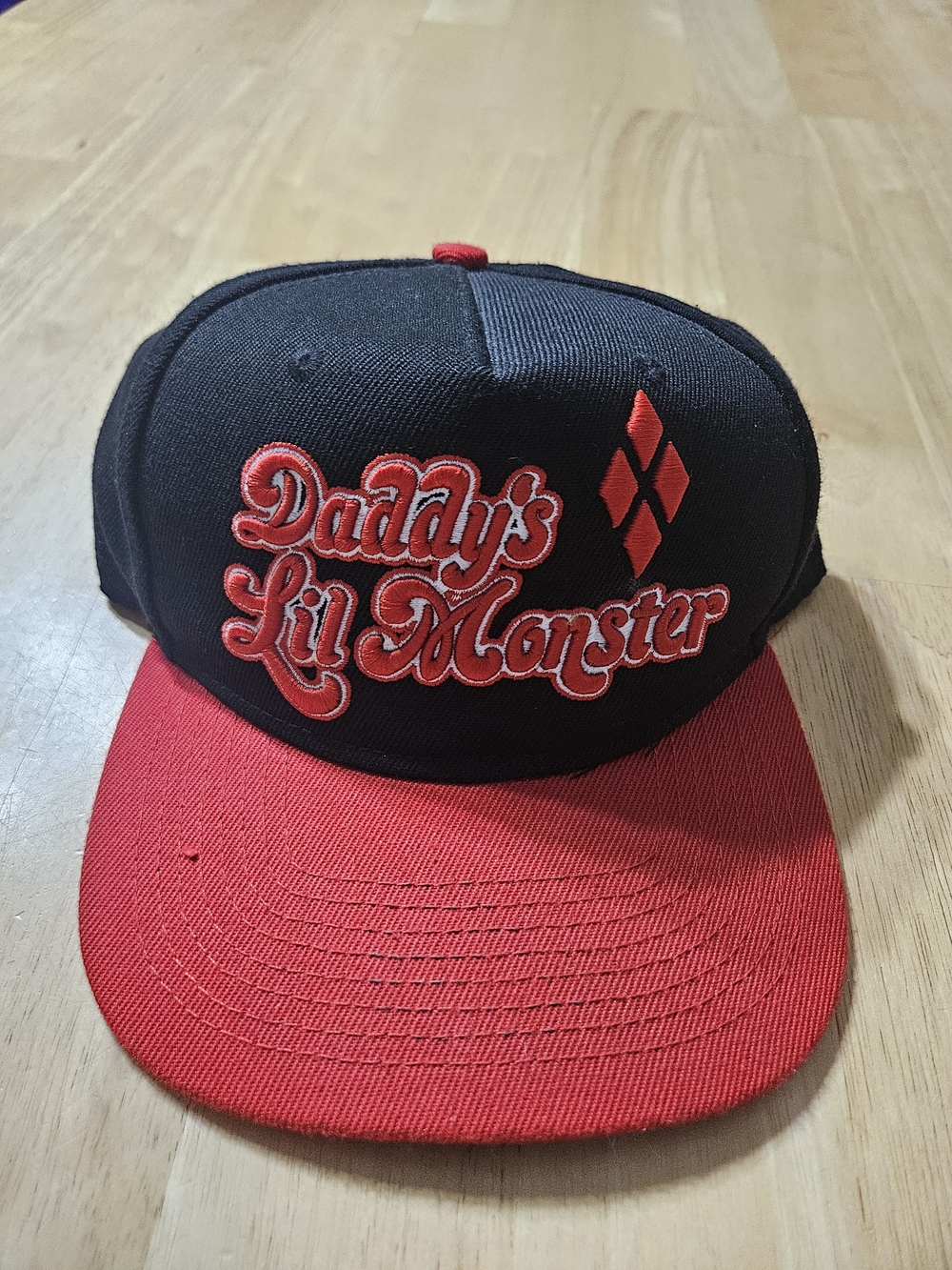 Batman Harley Quinn Daddy's Lil Monster Hat Cap Snap Back One Size Black @H1
